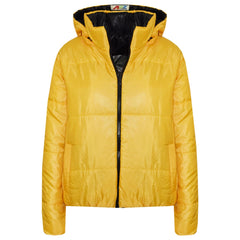 Girls Jackets Kids Reversible Cropped Hooded Padded Puffer Jacket Coat 5-13 Year