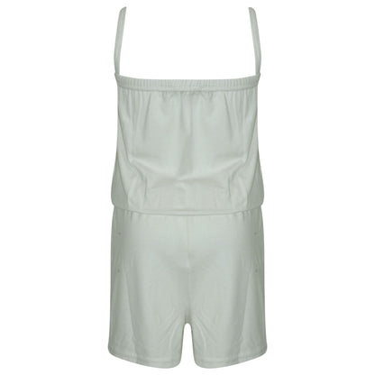 Kids Girls Plain Color Playsuit Trendy Summer All In One Jumpsuit New Age 5-13 Y