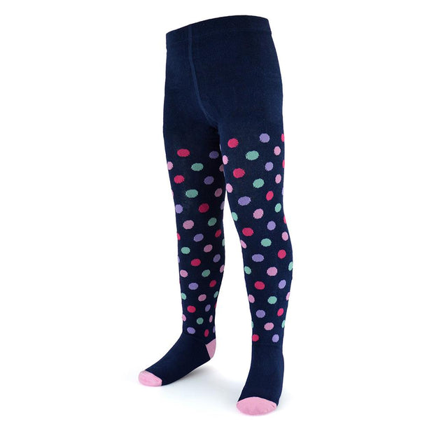 A2Z 4 Kids Girls Cotton Rich Tights Hearts & Spotty Comfortable Stretchy Warm Durable Supersoft Children's Leggings