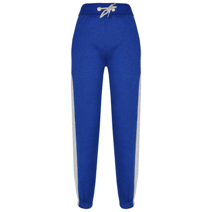 Kids Boys Girls Joggers Contrast Panel Jogging Pants  Casual Trousers 5-13 Years