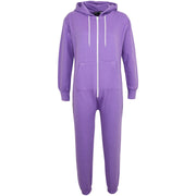 Kids Boys Girls Unisex Onesie Super Soft Fleece Hooded Zip Up Jumpsuit Loungewear Costume