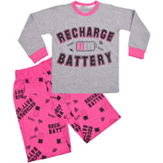 A2Z 4 Kids Splash Print Pyjama Set Contrast Colour PJS Matching Top Bottom Pink Pyjamas Comfy Loungewear Shorts Set Gifts for Girls Age  5-6, 7-8, 9-10, 11-12 & 13 years