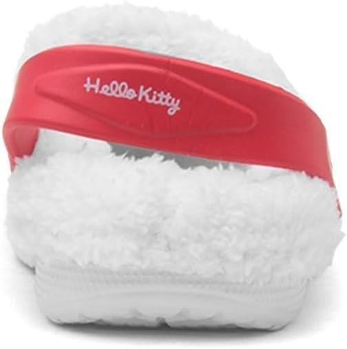 Kids Hello Kitty Girls Fur Lined Clogs Back Strap Officially Licensed Slippers