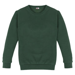 Kids Girls Boys Sweatshirt  Plain Crew Round Neck Uniform  Age 2-13 Years