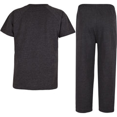 A2Z 4 Kids Girls Boys Raglan Sleeves Plain Pyjamas 2 Piece Short Sleeves Set