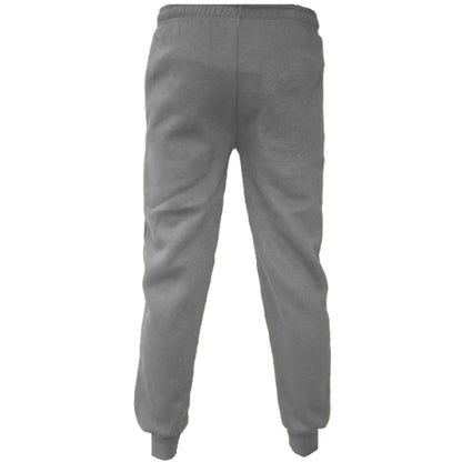 Boys Girls Fleece Trousers Bottoms With Zip Pockets Adjustable Waist Sports Wear