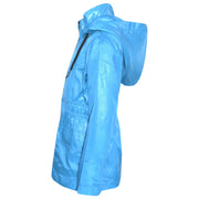 A2Z 4 Kids Raincoat Jackets Aqua Windbreaker Waterproof Parka Shower Resistant Hooded Raincoat Childrens Girls Age 5-13 Years