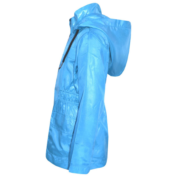 A2Z 4 Kids Raincoat Jackets Aqua Windbreaker Waterproof Parka Shower Resistant Hooded Raincoat Childrens Girls Age 5-13 Years