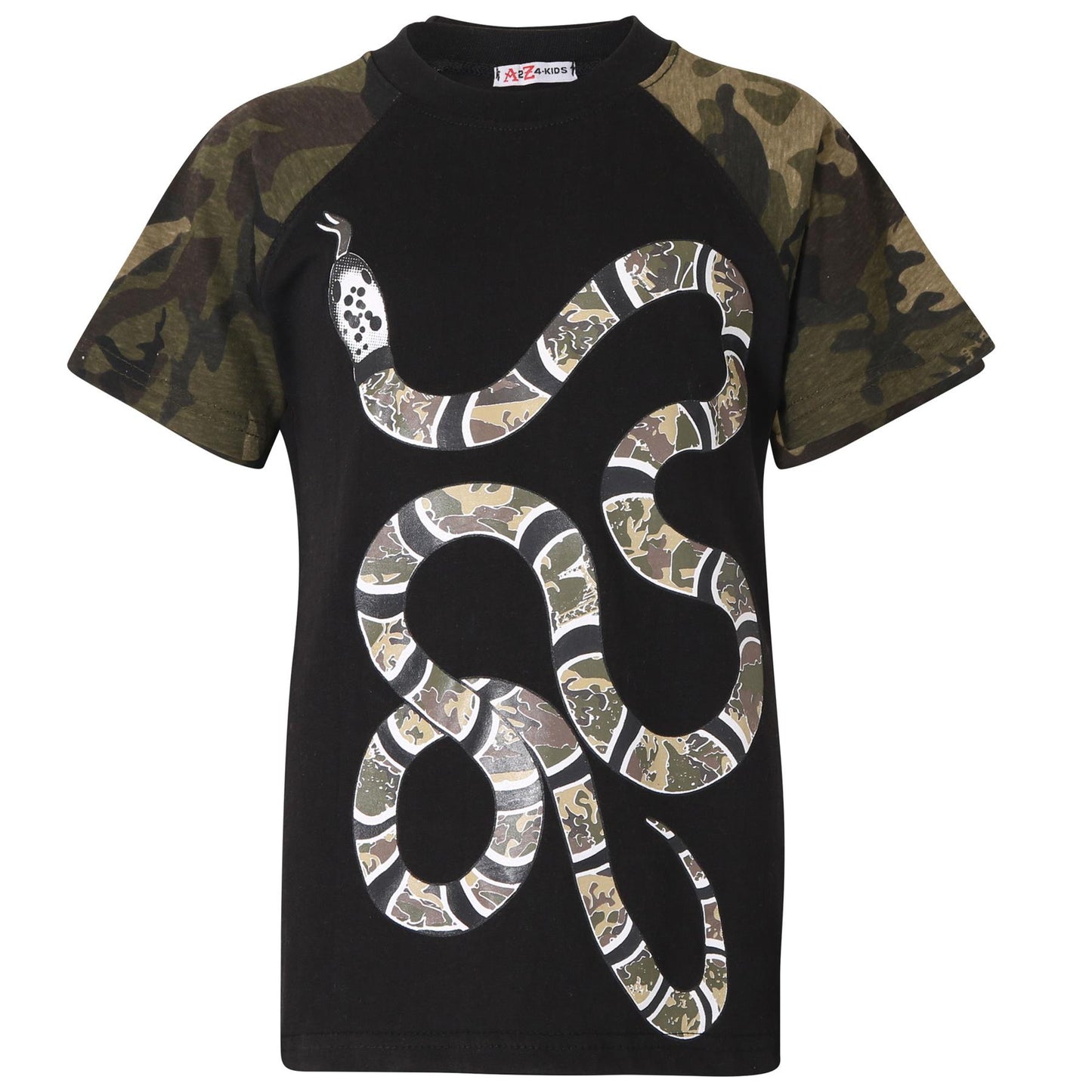 Boys T Shirts Kids Designer's 100% Cotton Snake Print T-Shirt New Age 5-13 Years