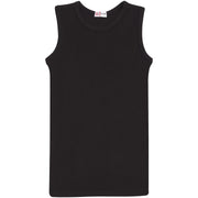 A2Z 4 Kids Kids Girls Ribbed Vest Top Designer's 100% Cotton Black Fashion Tank Tops T Shirts New Age 2 3 4 5 6 7 8 9 10 11 12 13 Years - A2Z 4 Kids