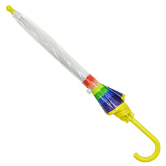 A2Z Kids POE Clear Dome Umbrella Wind and Rain Resistant Outdoor Travel Brolly