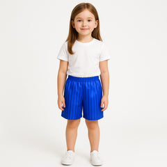 Kids Girls Boys Shadow Stripe PE Shorts Sports Football Gym School Short 2-13