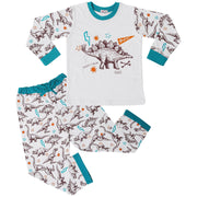 Kids Girls Boys Dinosaur Print Pyjamas Set - A2Z 4 Kids