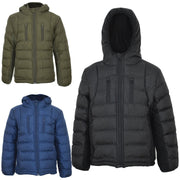 Kids Boys Fashion Padded Casual School Jacket Bubble Coat Winter Wear