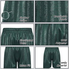 Kids Girls Boys Shadow Stripe PE Shorts Sports Football Gym School Short 2-13