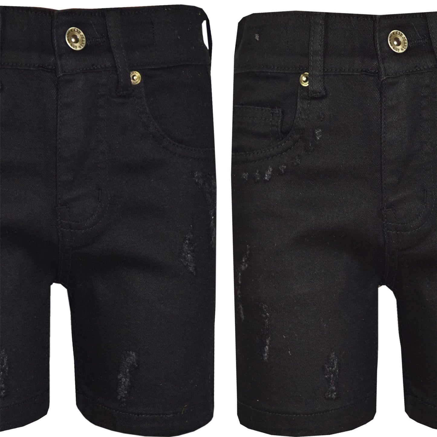 Kids Boys Distressed Denim Shorts Comfort Stretch Jeans Trouser Pants Age 5-13