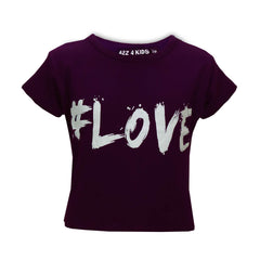Kids Girls T Shirts # Love Summer Fashion Soft Feel Tank Top & Tees 5-13 Year