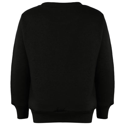 A2Z 4 Kids Black Tracksuit Jumper Sweatshirt Set with Jogger Bottoms PE School Sports Activewear Set Girls Boys Children Age 2-13 years