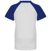 A2Z 4 Kids Raglan Style T Shirt Colour Contrast Top Short Sleeve Royal Super Soft Comfy Loungewear Dress Up Gifts for Children Girls & Boys Age 5-13 Years - A2Z 4 Kids