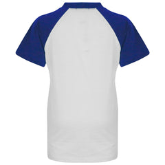 A2Z 4 Kids Raglan Style T Shirt Colour Contrast Top Short Sleeve Royal Super Soft Comfy Loungewear Dress Up Gifts for Children Girls & Boys Age 5-13 Years - A2Z 4 Kids