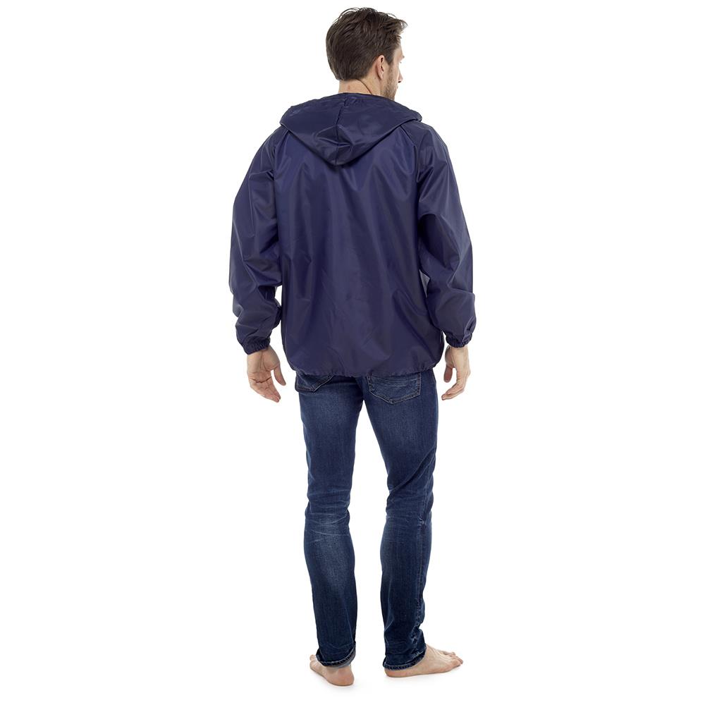 A2Z Men Waterproof Jacket Windbreaker Hooded Lightweight Outdoor Raincoat M-XL