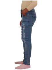 A2Z 4Kids Kids Ripped Jeans Comfort Stretch Jeans Cotton  Pants  Age 3-14 Years