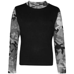 Kids Boys Long Sleeve Pyjamas Contrast T-Shirt Shorts loungewear Age 5-13 Years