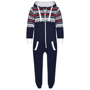 A2Z 4 Kids® Kids Fleece Onesie Girls Boys Aztec Snowflake Print All In One Jumsuit Playsuit Nightwear New Age 7 8 9 10 11 12 13 Years