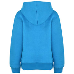 A2Z 4 Kids Girls Boys Sweat Shirt Tops Designer's Casual Plain Blue Pullover Sweatshirt Fleece Hooded Jumper Coats New Age 2 3 4 5 6 7 8 9 10 11 12 13 Years