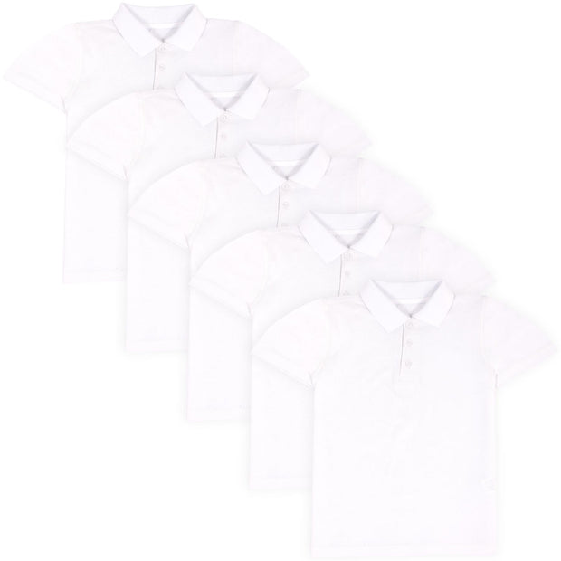 Kids Boys T Shirts Plain Polo Summer Fashion Soft Feel Tank Top & Tees 3-13 Year - A2Z 4 Kids