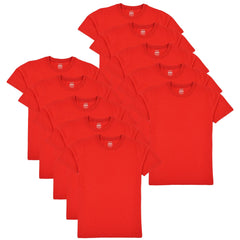 Girls Boys Pack of 10 Plain PE School T Shirts Lightweight Summer Soft Feel Top