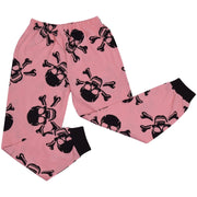 Kids Girls Skull & Bones Print Pyjamas Set