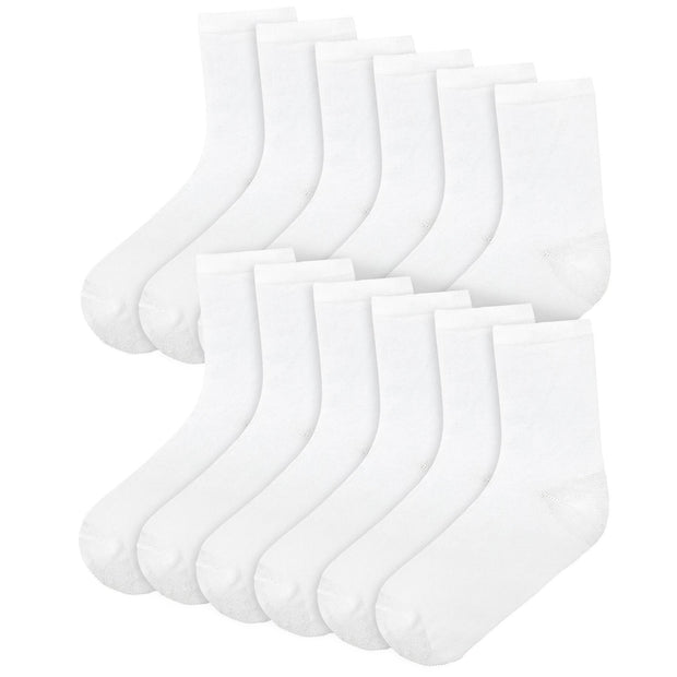 Boys Girls Kids Back to School Cotton Rich Plain Ankle School Socks Pack Of 6 - A2Z 4 Kids