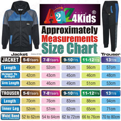 Kids Girls Boys Tracksuits Mesh Hooded Top & Bottom School Sports Jogging Suits