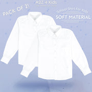 Kids Girls T Shirts Plain School Uniform Shirt Long Sleeves Soft Tank Top & Tees - A2Z 4 Kids