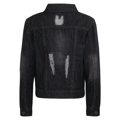 Kids Girls Denim Jackets Ripped Fashion Faded Jeans Jacket New Age 3-13 Years