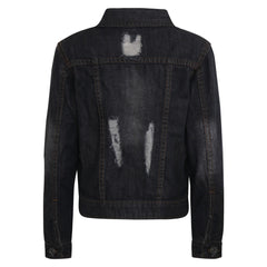 Kids Girls Denim Jackets Ripped Fashion Faded Jeans Jacket New Age 3-13 Years