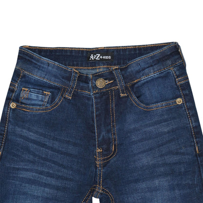 Kids Faded Denim Jeans Comfort Stretch Trousers Pants Boys Age 5-13 Years