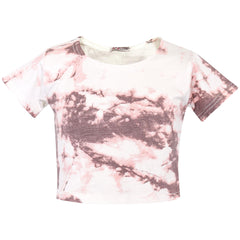 Kids Girls Crop Top & Legging Tie Dye Print Trendy Summer Outfit Clothing Sets
