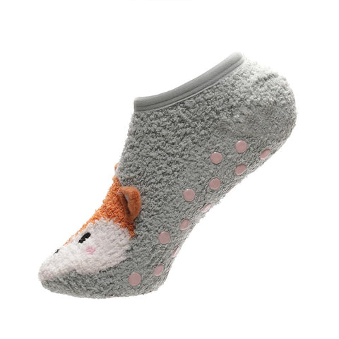A2Z Ladies 2 Pack Animal Novelty Slipper Socks Non-Slip Winter Warm Cosy Socks