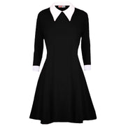 A2Z 4 Kids Girls Halloween Swing Dress Long Sleeves Peter Pan Collar Soft Comfortable Party Fashion Skater Dresses Age 7-13 Years - A2Z 4 Kids