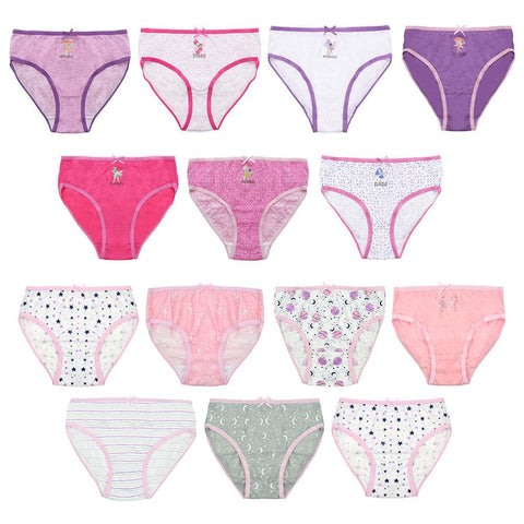 A2Z 4 Kids Girls Briefs Pack Of 7 Moon Stars Days Underwear Hipster Knickers 2-8