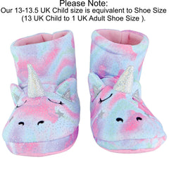 A2Z 4 Kids Boys Girls Cute 3D Animal Booties Winter Plush Warm Kids Slippers