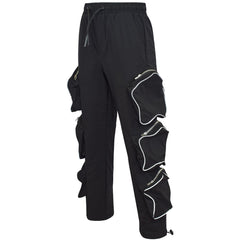 Kids Girls Cargo Trousers Elasticated Waist Comfortable Joggers Casual Pants