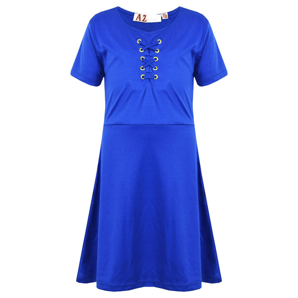 Girls Skater Dress Kids Party Fashion Stylish Laces Dresses New Age 5-13 Years