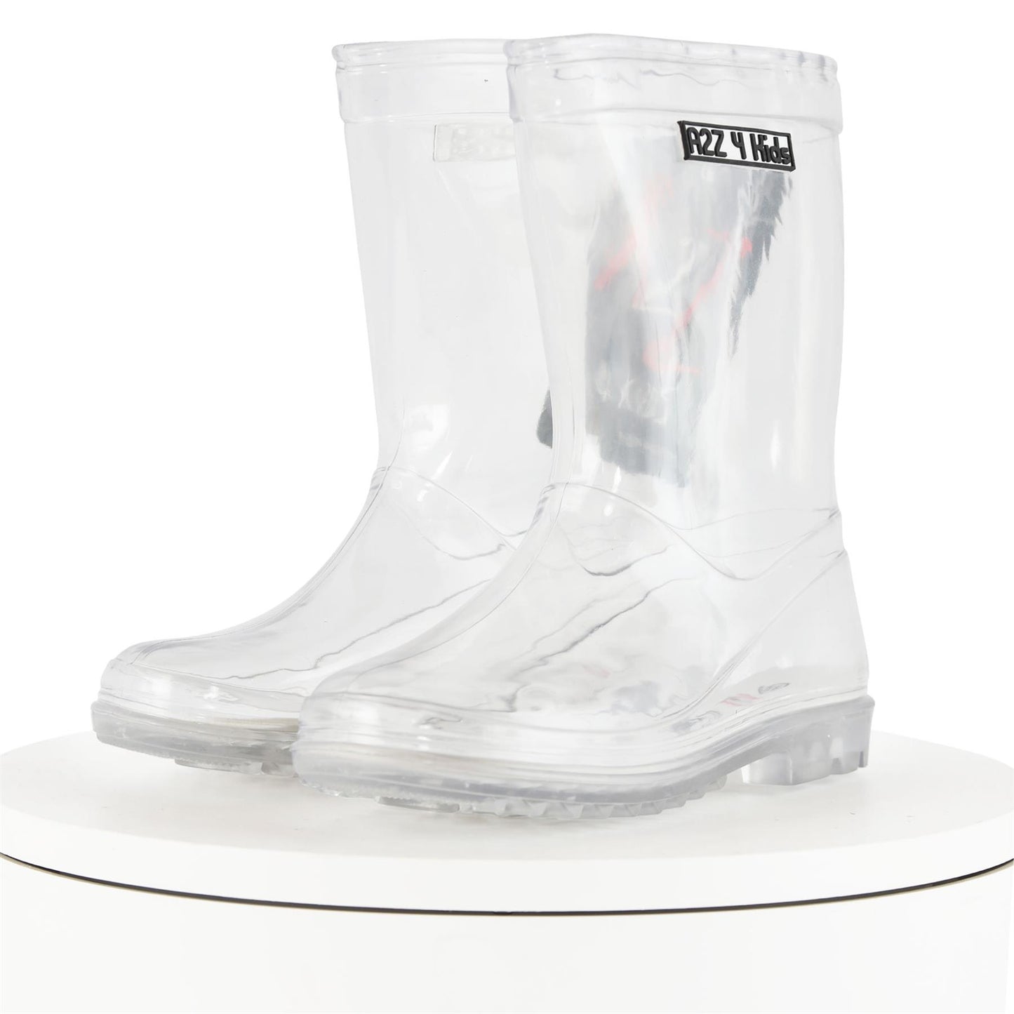 Kids Boys Girls Clear PVC Rain Boot Wellington Boots Waterproof Wellies Gumboot