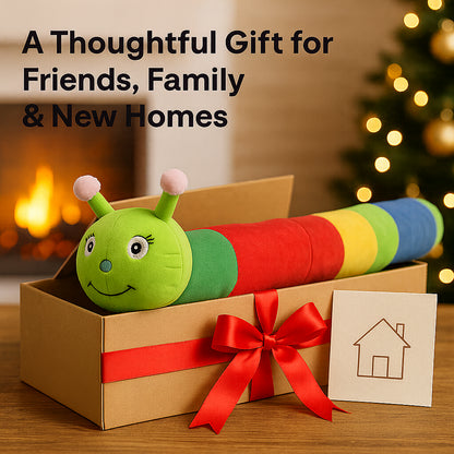 A2Z 3D Animal Face Draught Excluder 78cm Door Window Draft Wind Stopper for Dust