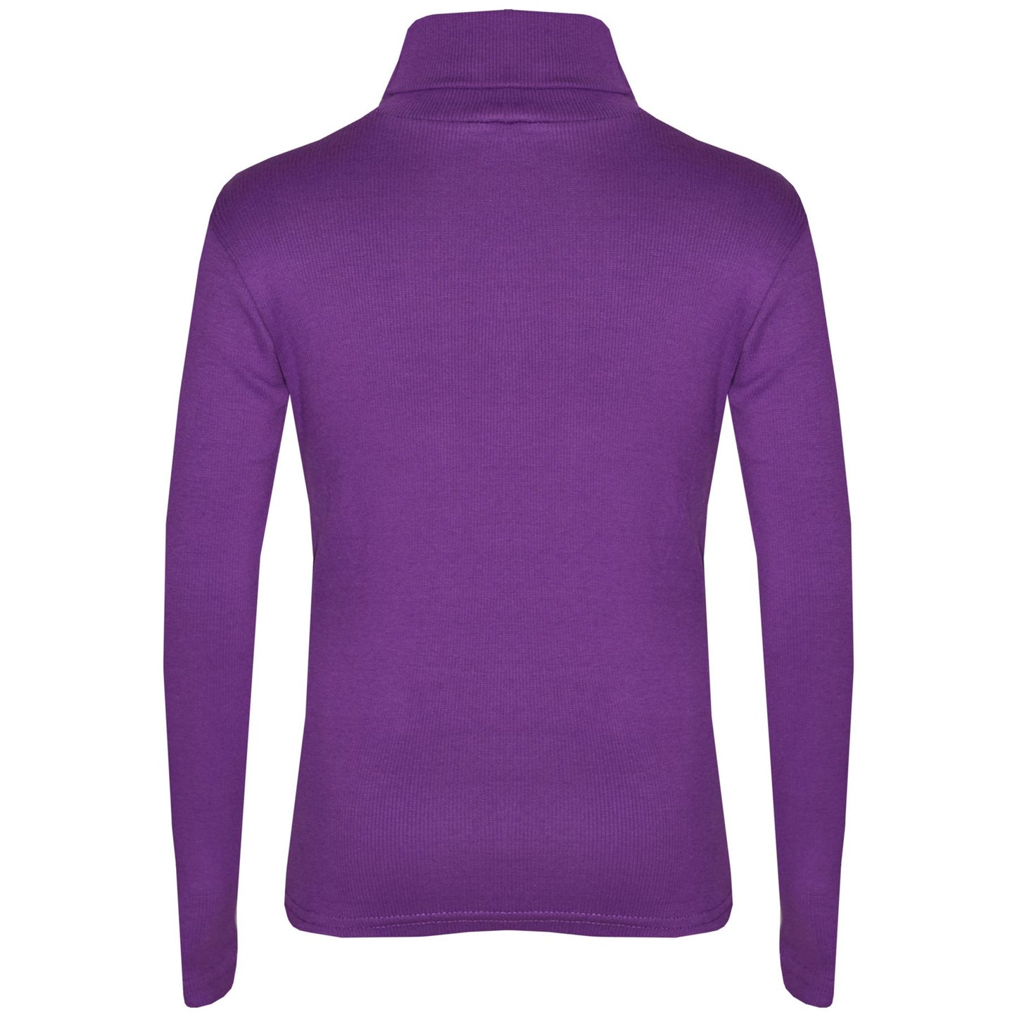 Kids Girls Polo Neck T Shirt Thick Cotton Turtleneck Jumper Long Sleeve Top 2-109