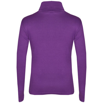 Kids Girls Polo Neck T Shirt Thick Cotton Turtleneck Jumper Long Sleeve Top 2-109