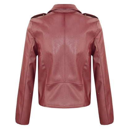 PU Leather Jacket Waterproof Girls Age 5-13 Years